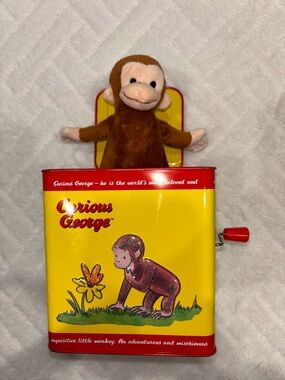 🎉 Curious George Plush Jack-in-the-Box Toy